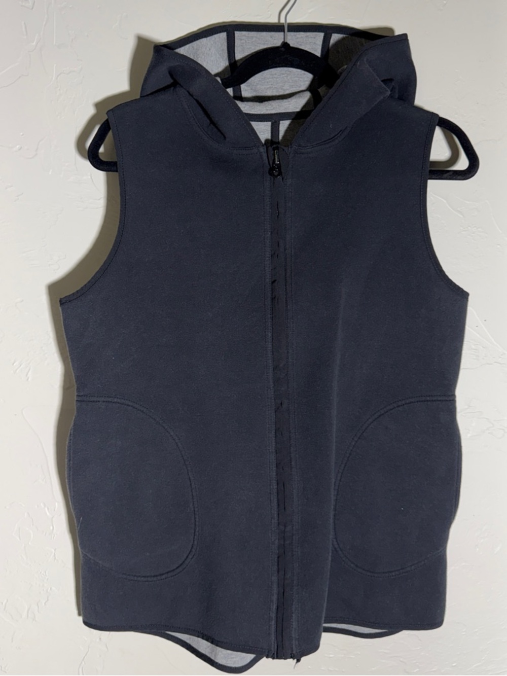 lululemon athletica reversible black to gray Hooded Vest